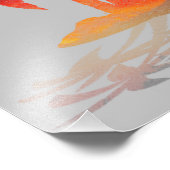 Beach Palm Trees Sunset Photo Print Foto Afdruk (Hoek)