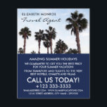 Beach Palm Trees, Travel Agent Adverteren Flyer<br><div class="desc">Beach Palm Trees,  Travel Agent Adverteren brochures door de Visitekaartje winkel.</div>
