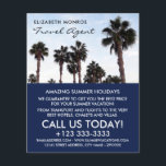 Beach Palm Trees, Travel Agent Adverteren Flyer<br><div class="desc">Beach Palm Trees,  Travel Agent Adverteren brochures door de Visitekaartje winkel.</div>
