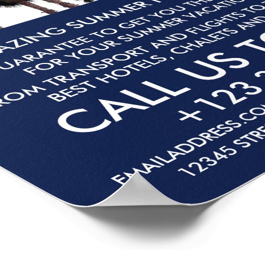 Beach Palm Trees, Travel Agent Adverteren Poster (Hoek)