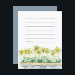 Beach Palm Trees Tropisch advies en wenst Kaart<br><div class="desc">Van de verlovingspartij tot de huwelijksnacht hebben veteranenparen echt advies ingewonnen voor de weldra te houden nieuwsleden. Deze chemische en tropische advieskaarten voegen een speciaal memento toe voor het koppel om te lezen naarmate de jaren voorbij gaan.</div>