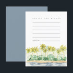 Beach Palm Trees Tropisch advies en wenst Kaart<br><div class="desc">Van de verlovingspartij tot de huwelijksnacht hebben veteranenparen echt advies ingewonnen voor de weldra te houden nieuwsleden. Deze chemische en tropische advieskaarten voegen een speciaal memento toe voor het koppel om te lezen naarmate de jaren voorbij gaan.</div>