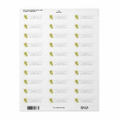 Beach Palm Trepical Return Address Etiket (Full Sheet)