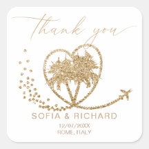 Beach Palm Wedding Destination Bedankt