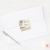 Beach palms bruiloft dank u stickers (Envelop)