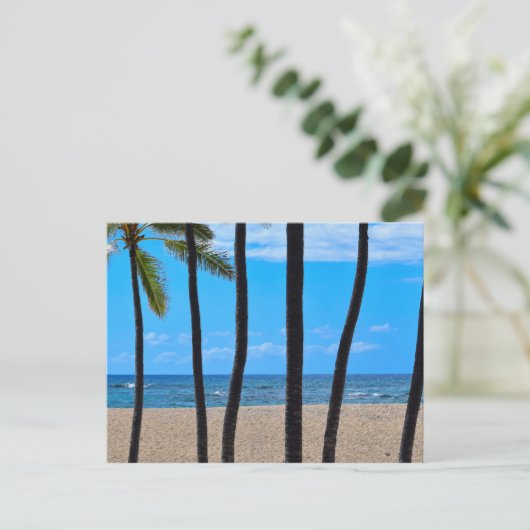 Beach Palms - Hawaii - Briefkaart (Staand voorkant)