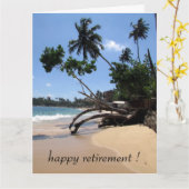 Beach Palms pensioen groot Kaart (Gele Bloem)