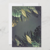 Beach Palms String Lights Verjaardag uitnodiging (Achterkant)