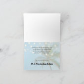 Beach Palms String Lights Weddenschap Hartelijk da Bedankkaart (Binnen)