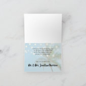 Beach Palms String Lights Weddenschap Hartelijk da Bedankkaart (Binnen)