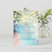 Beach Palms Wedding Details - Informatie Informatiekaartje (Staand voorkant)