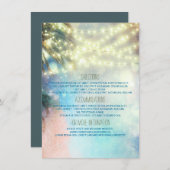 Beach Palms Wedding Details - Informatie Informatiekaartje (Voorkant / Achterkant)