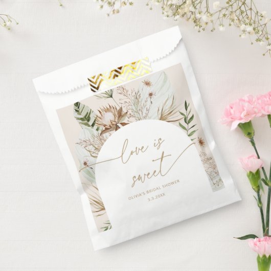 Beach pampas gras liefde is lief, neem een traktat bedankzakje (Gezegeld)