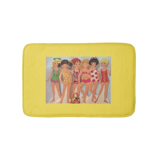 Beach Paper Doll Bath Mat (Voorkant)