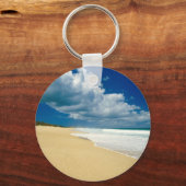 Beach Papohaku Molokai Hawaii Sleutelhanger (Voorkant)