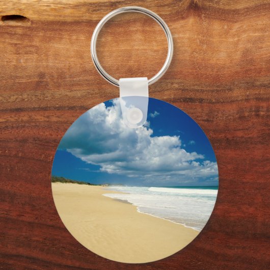 Beach Papohaku Molokai Hawaii Sleutelhanger (Voorkant)