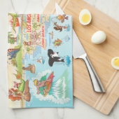 Beach Paradise California Kitchen Towel Theedoek (Quarter Fold)