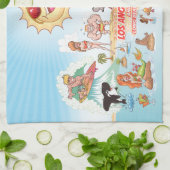 Beach Paradise California Kitchen Towel Theedoek (Gevouwen)