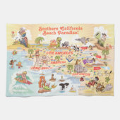 Beach Paradise California Kitchen Towel Theedoek (Horizontaal)