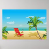 Beach paradise getaway Poster (Voorkant)