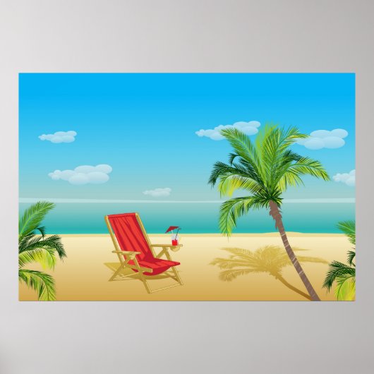 Beach paradise getaway Poster (Voorkant)