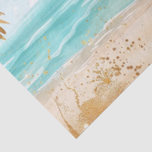 Beach Paradise patroon Tissuepapier (Detail)