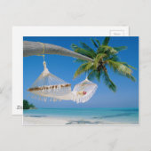 Beach Paradise Vacation Hammock Briefkaart (Voorkant / Achterkant)