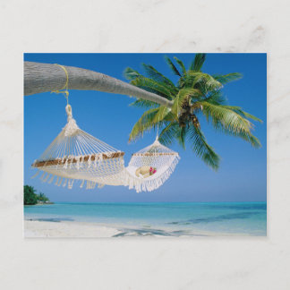 Beach Paradise Vacation Hammock Briefkaart