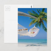 Beach Paradise Vacation Hammock Briefkaart (Voorkant / Achterkant)