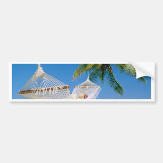 Beach Paradise Vacation Hammock Bumpersticker