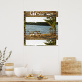 Beach Park Bench Poster (Keuken)