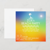 BEACH PARTIJ KAART (Voorkant / Achterkant)