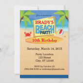 Beach Party 5" x 7" Uitnodigingen (Voorkant)