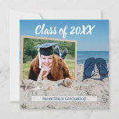 Beach Party Afstuderen Foto Kaart (Voorkant)