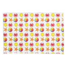 Beach Party Beachball Sun Crab Starfish Seashore