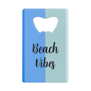 Beach Party, Blue Stripes Creditkaart Flessenopener