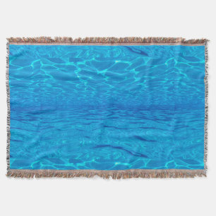 Beach party blues sun sea water pool pop color deken
