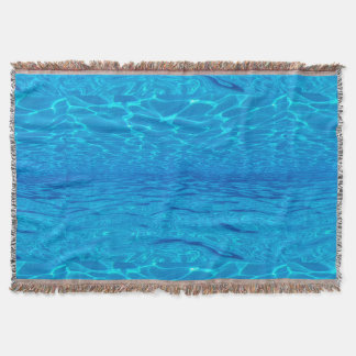 Beach party blues sun sea water pool pop color deken