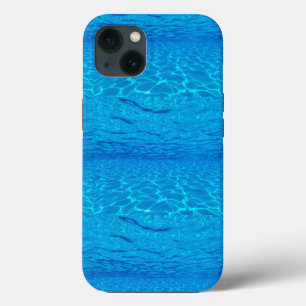 Beach party blues sun sea water pool pop color iPhone 13 hoesje