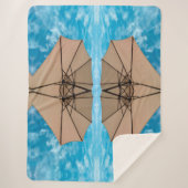 Beach party bluft sun oceanoverkoepelende pop colo sherpa deken (Voorkant)