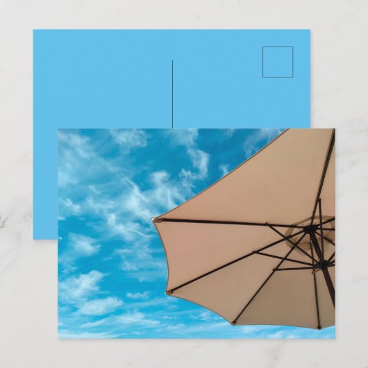 Beach party bluft sun oceanoverkoepelende pop colo uitnodiging briefkaart (Voorkant / Achterkant)