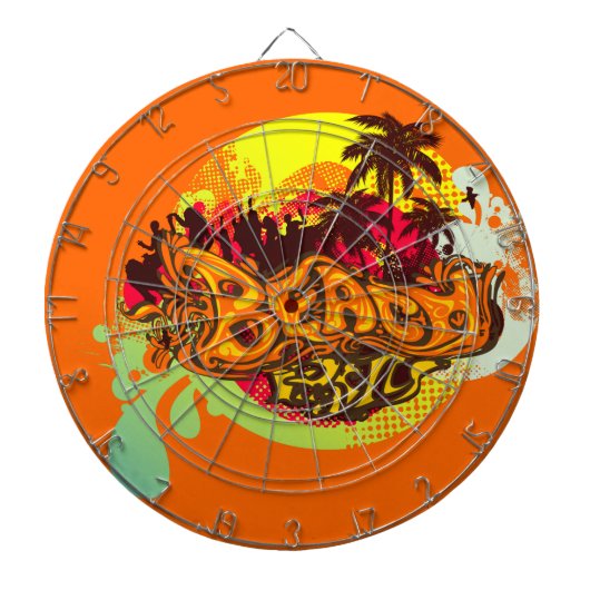 Beach Party Dartbord (Voorkant)