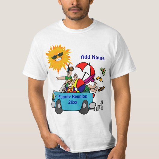 Beach Party Family Reunion T-shirt (Voorkant)