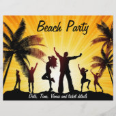 Beach party flyer (Voorkant)