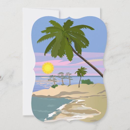 Beach Party Fun Kaart (Achterkant)