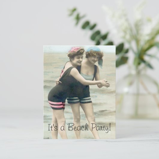 Beach Party Kaart (Staand voorkant)