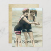 Beach Party Kaart (Voorkant / Achterkant)