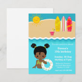 Beach party kaart (Voorkant / Achterkant)