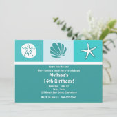 Beach Party Kaart (Staand voorkant)