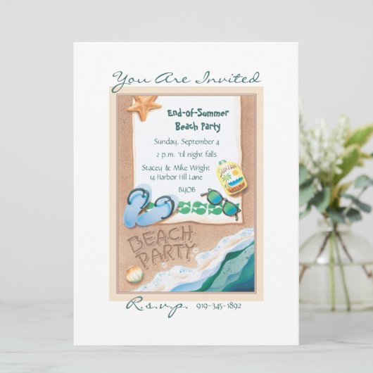 Beach Party © Kaart (Staand voorkant)